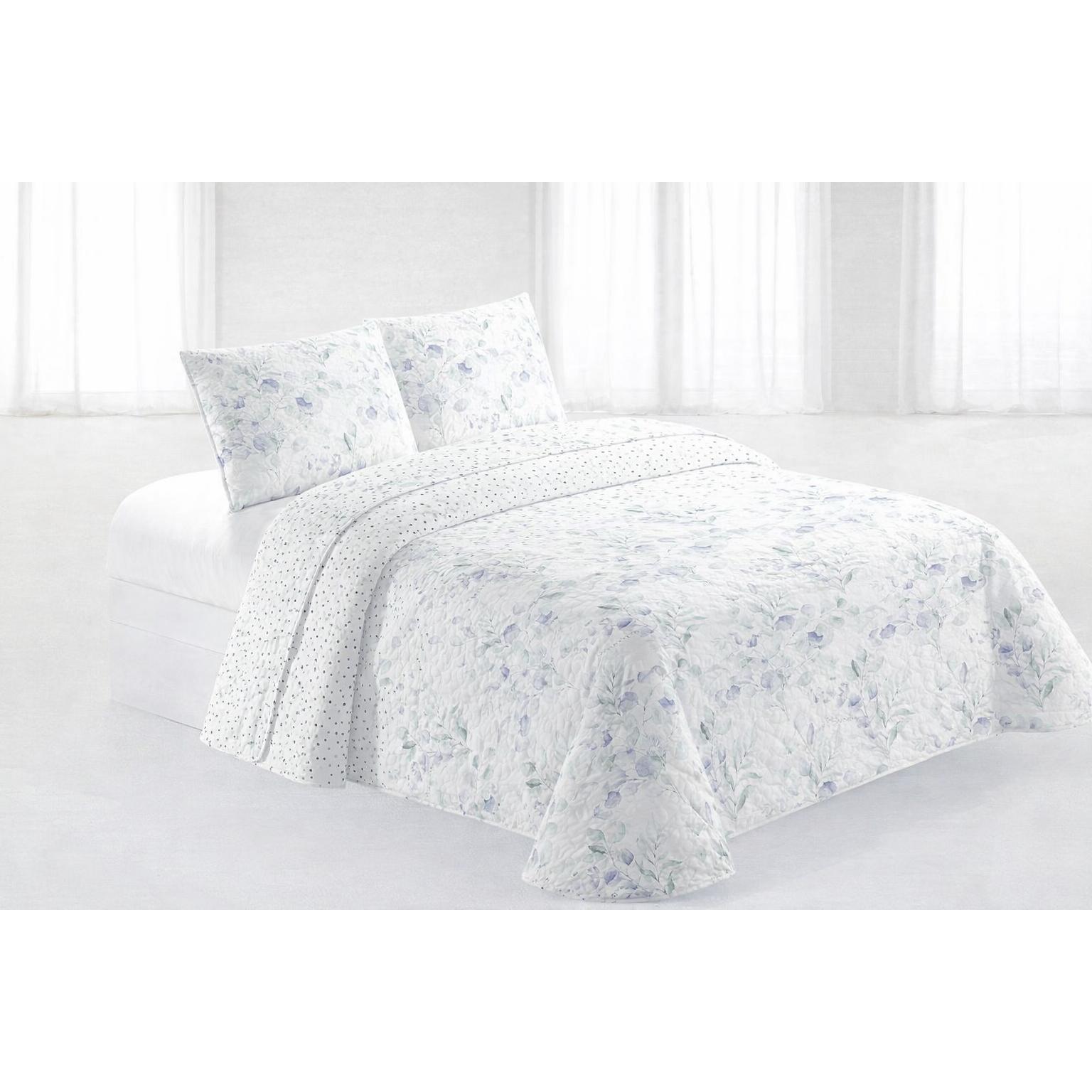 Colcha bouti Estampado para Verano y Entretiempo, Colcha para Cama 90/105/135/150/180, 100% Poliéster, Colcha Cubre Cama Fina, Suave, incluye funda de cojin 45x70cm