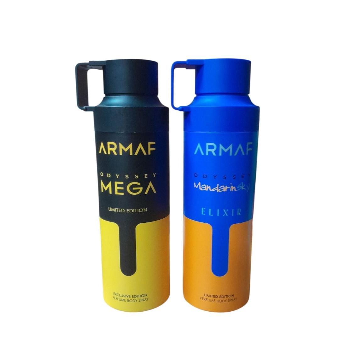 Pack 2 Uniades - Desodorantes para Mujer Armaf Odyssey - Mega , Mandarin Elixir 200 Ml - Armaf Set 2 Uni
