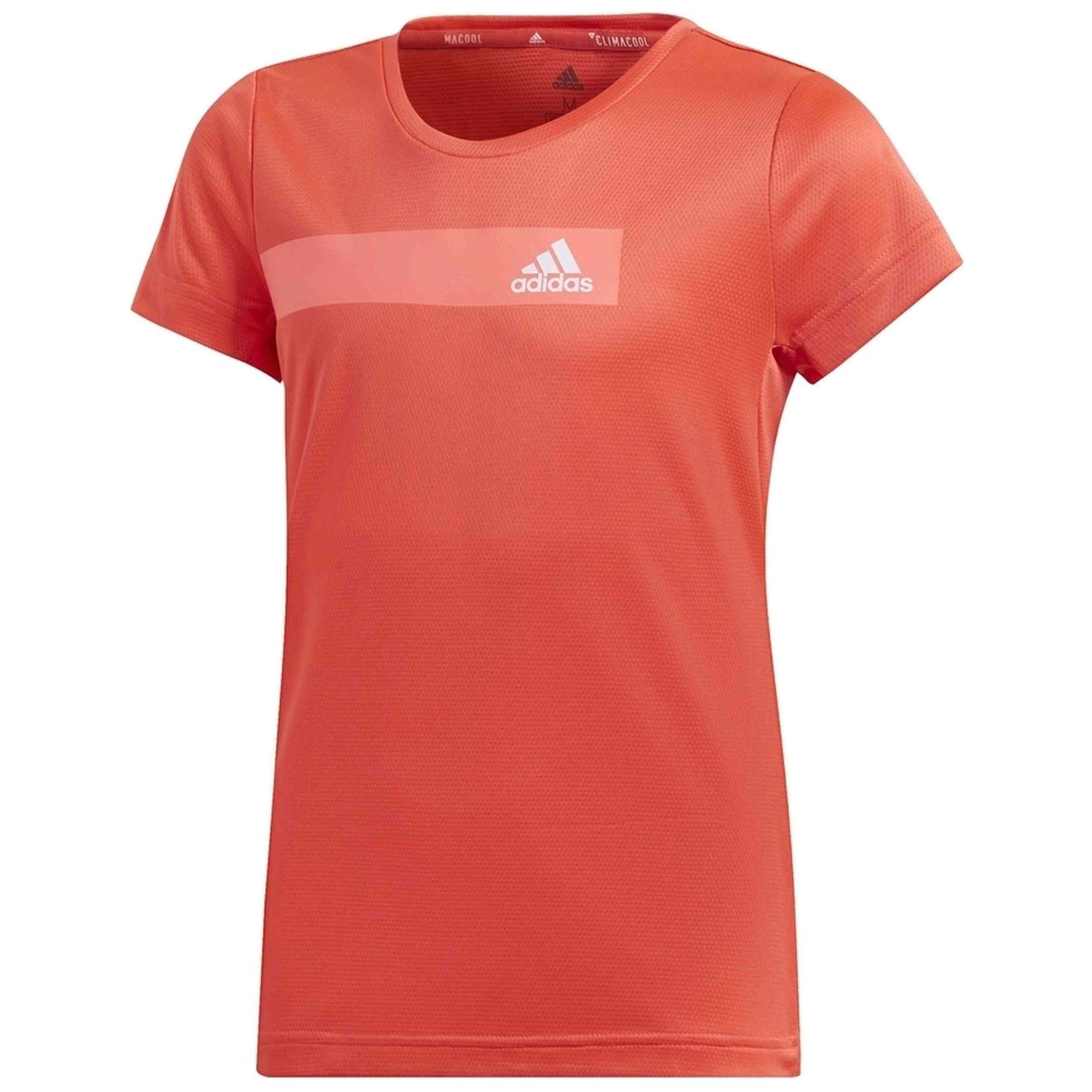Camiseta De Manga Corta Adidas modelo DV2767 para Niñas en color Naranja