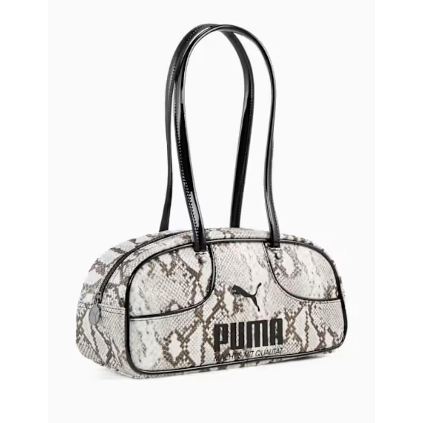 Bolso puma 1976 snakeskin blanco de mujer.