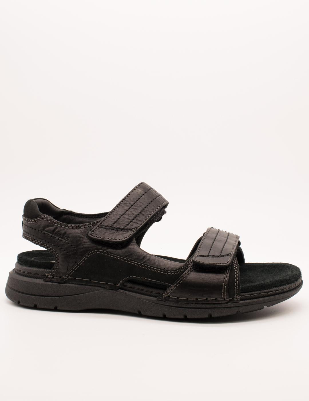 Sandalia Clarks Nature Trek Black Nubuck de hombre.