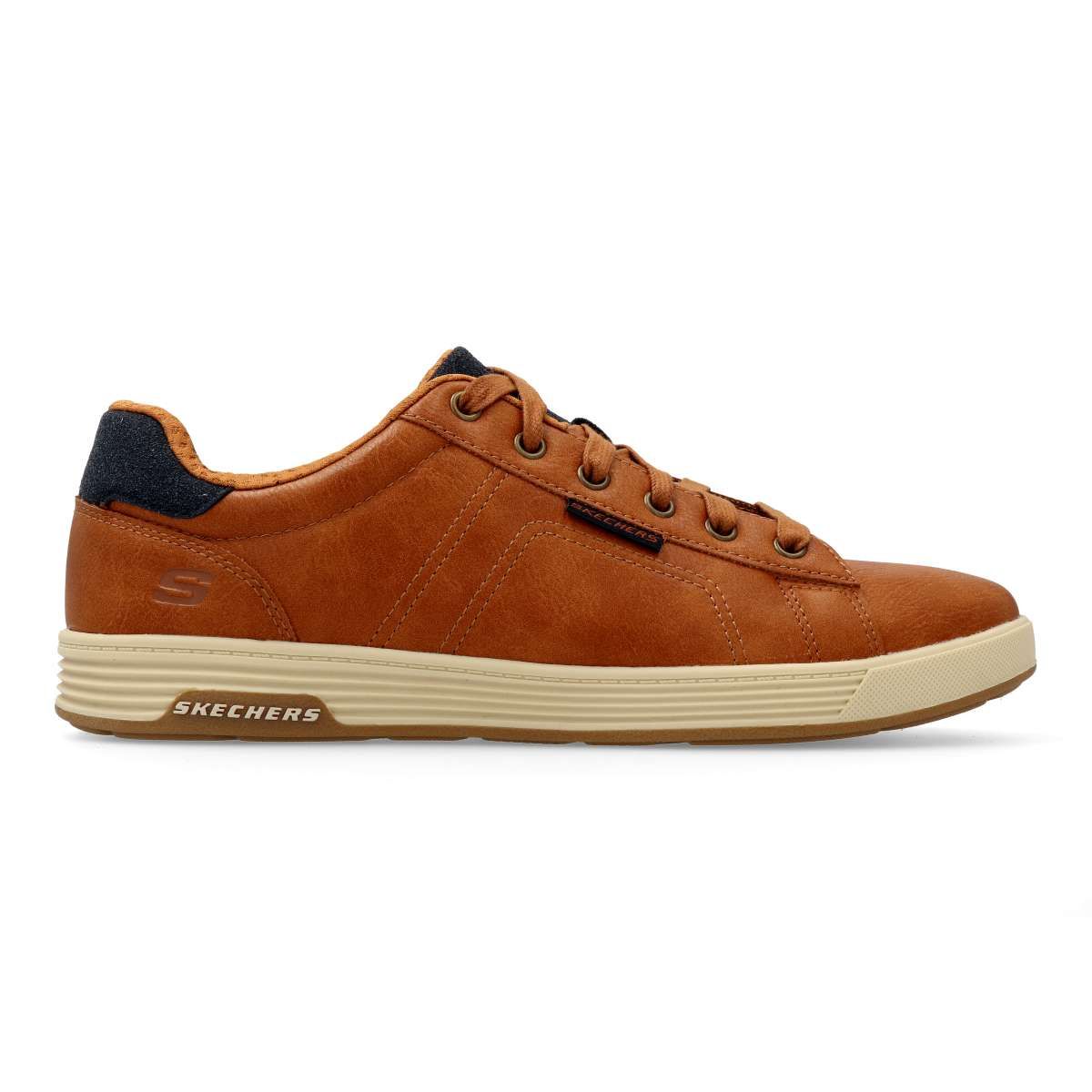 Skechers - Zapatillas casual Cavell - Hensley para hombre de piel sintética con suela de goma y plantilla Air-Cooled Memory Foam®