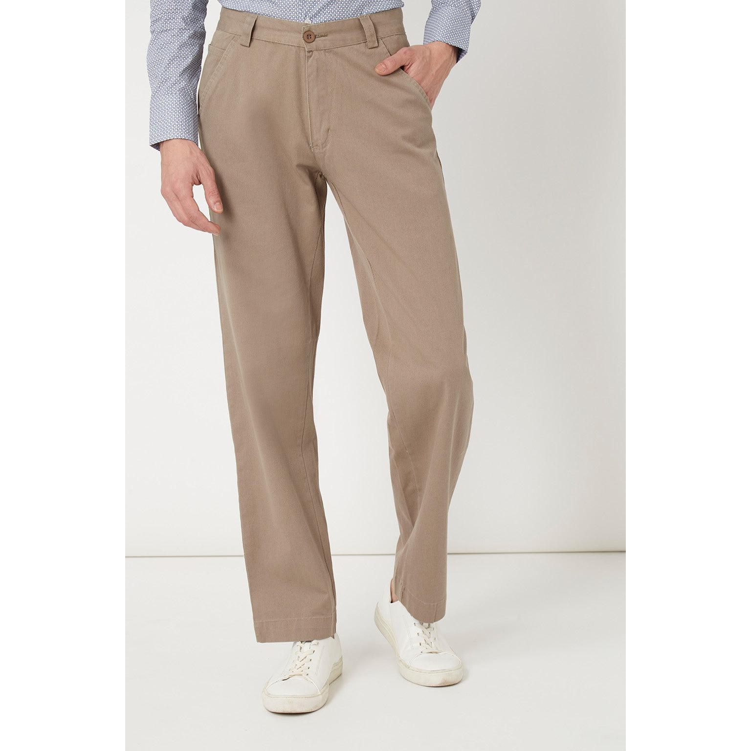 Pantalón recto casual, trousers, algodón, bolsillos laterales, corte clásico, color marrón, ligero y cómodo, ideal oficina o diario, fácil de combinar, talla 38 disponible, elegante y versátil ✅Entrega 24/48h