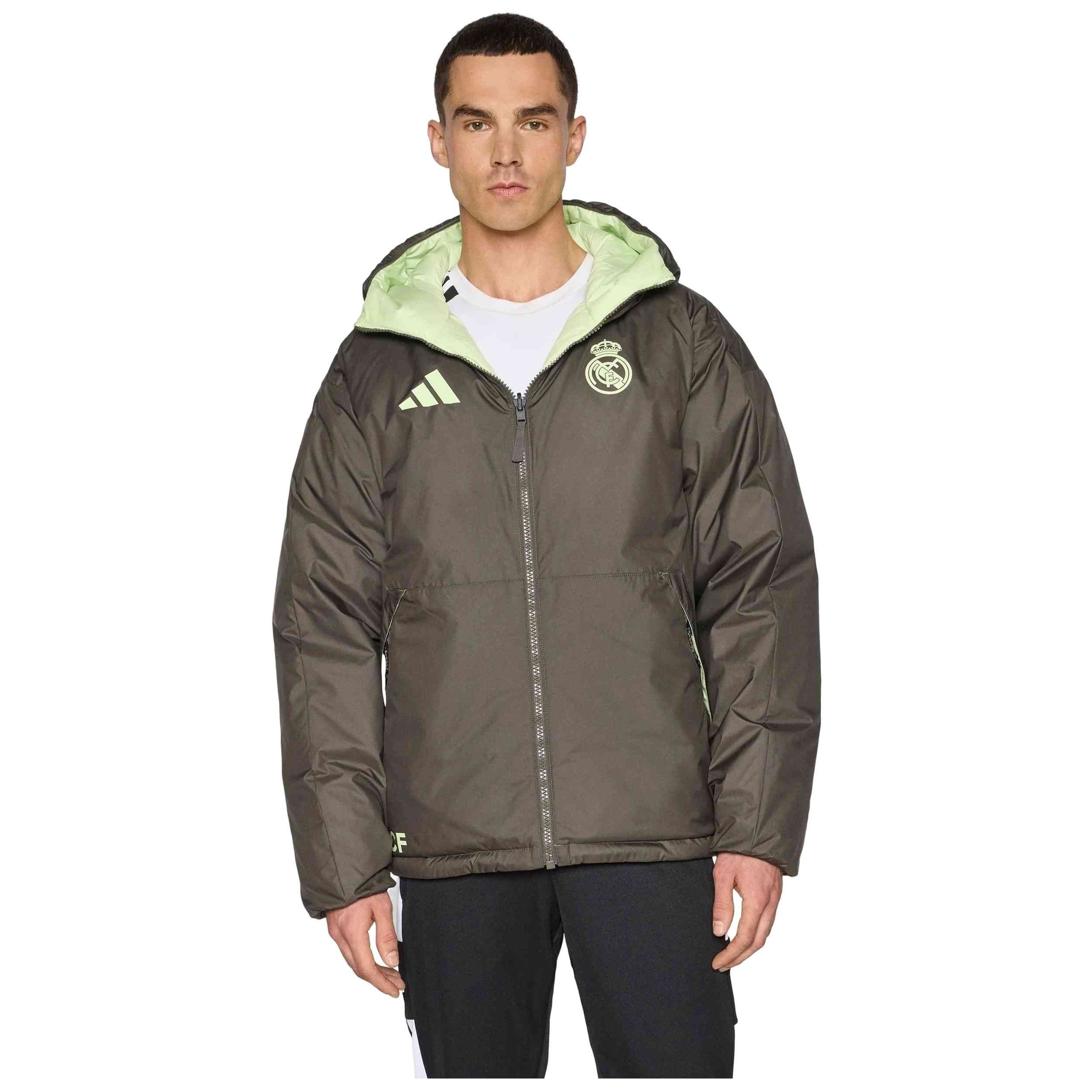 Chaqueta Adidas modelo JN3077 para hombre y mujer en color Verde