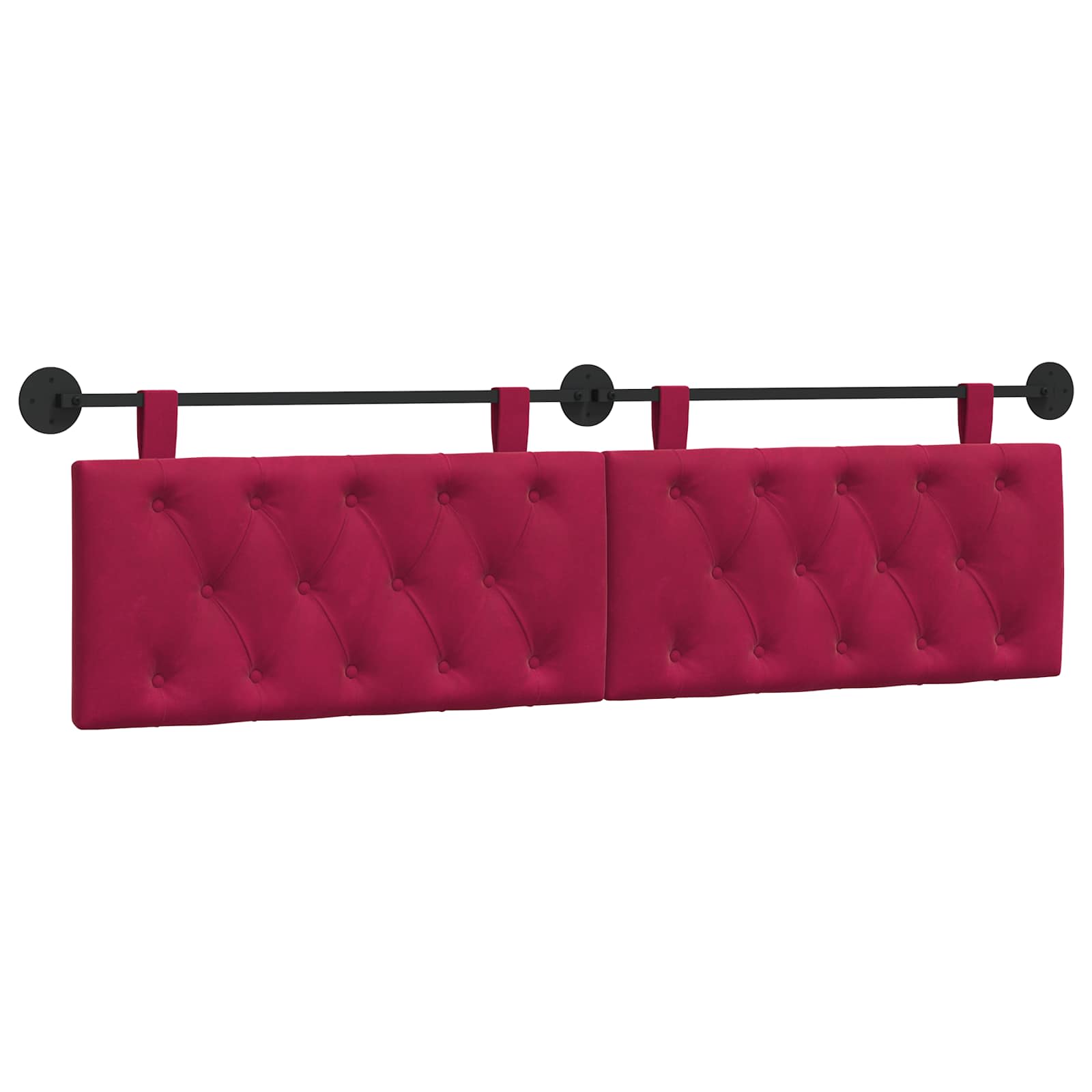 vidaXL Cabecero colgante Terciopelo 170 x 55 x 7 cm Multicolor