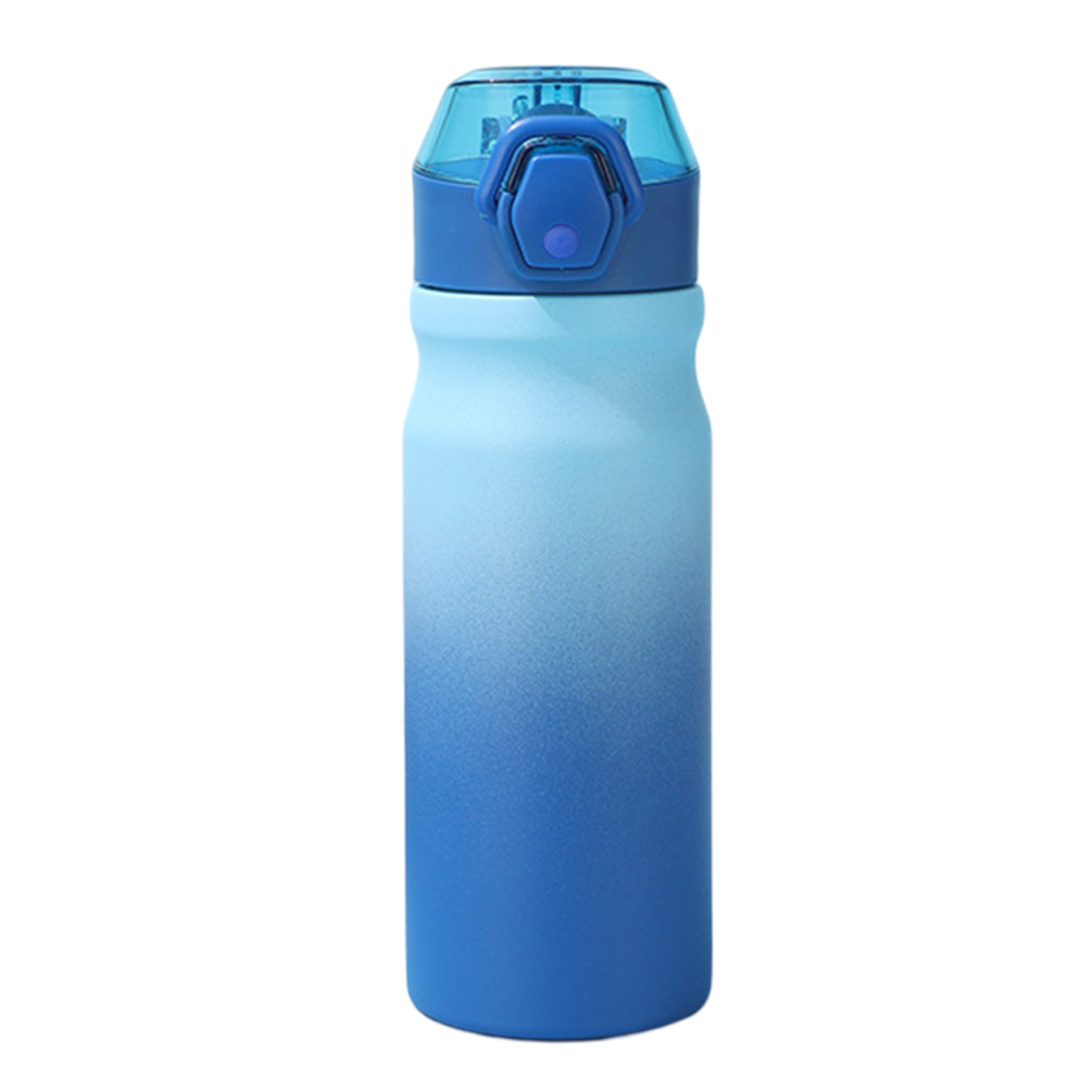 TK Botella aislante de acero inoxidable, a prueba de fugas, apertura con una sola mano, cierre seguro