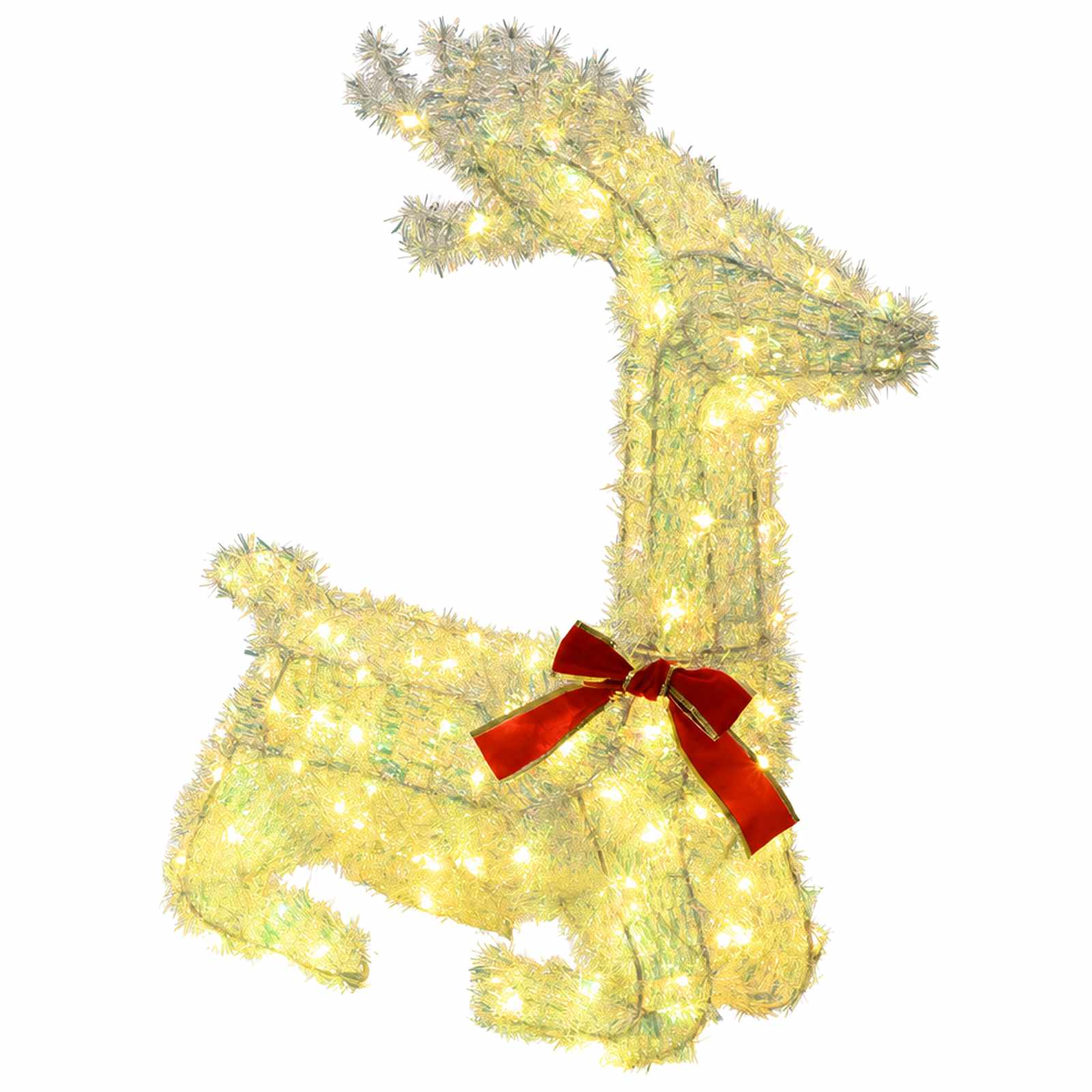 vidaXL Reno Navideño 3D LOVIISA 140 LED Multicolor 55 x 22 x 63 cm