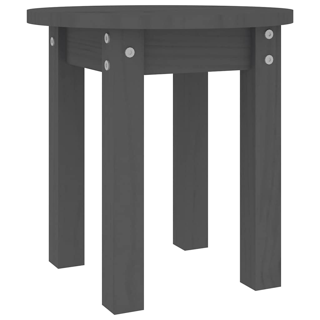 vidaXL Mesa de centro de madera maciza de pino  Ø35x35 cm Multicolor