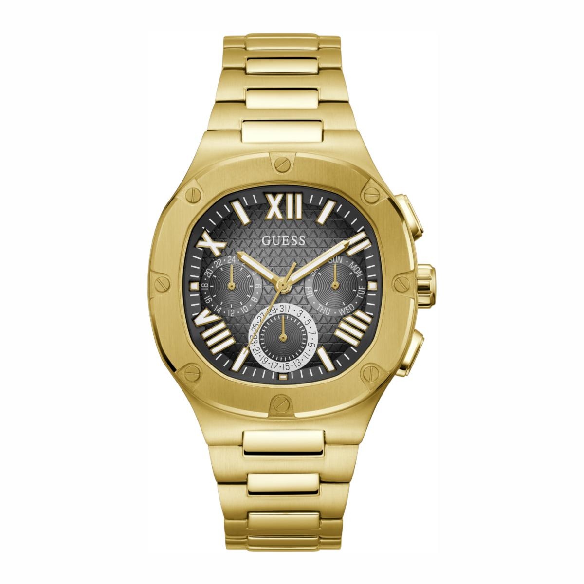 RELOJ GUESS HOMBRE   DORADO ESFE NEGRA GW0572G2