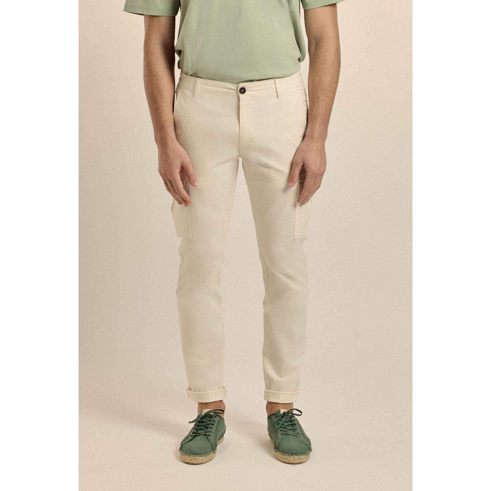 Pantalón Valecuatro cargo blanco roto