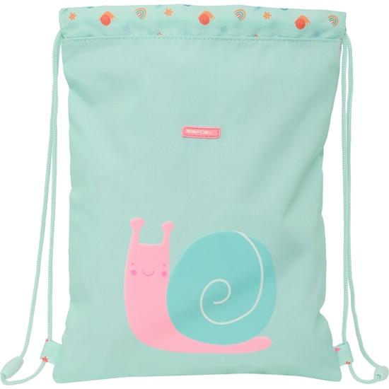 Safta - Mochila con Cuerdas Caracol Preescolar 34x26 cm para Niños y Adultos - Bolsa de Cuerdas Caracol Preescolar Ideal para Escuela, Deportes y Actividades al Aire Libre