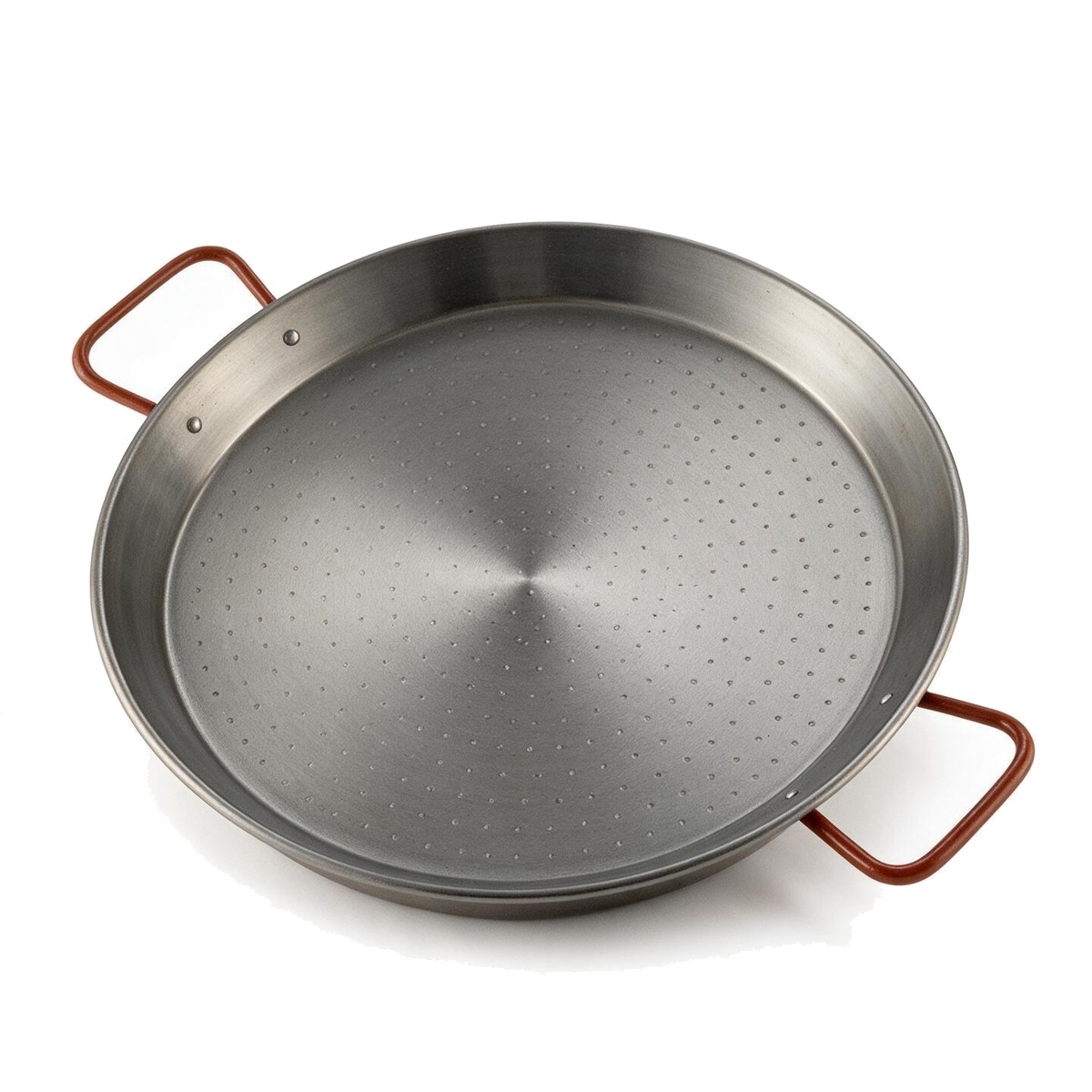 Paellera Garcima de Acero Pulido | Paella Valenciana con Dos Asas | 24 cm / 28 cm / 30 cm | 1 Unidad