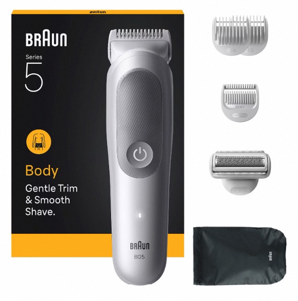 Braun – Recortadora corporal Braun Series 5 BG5550 + 6 accesorios.