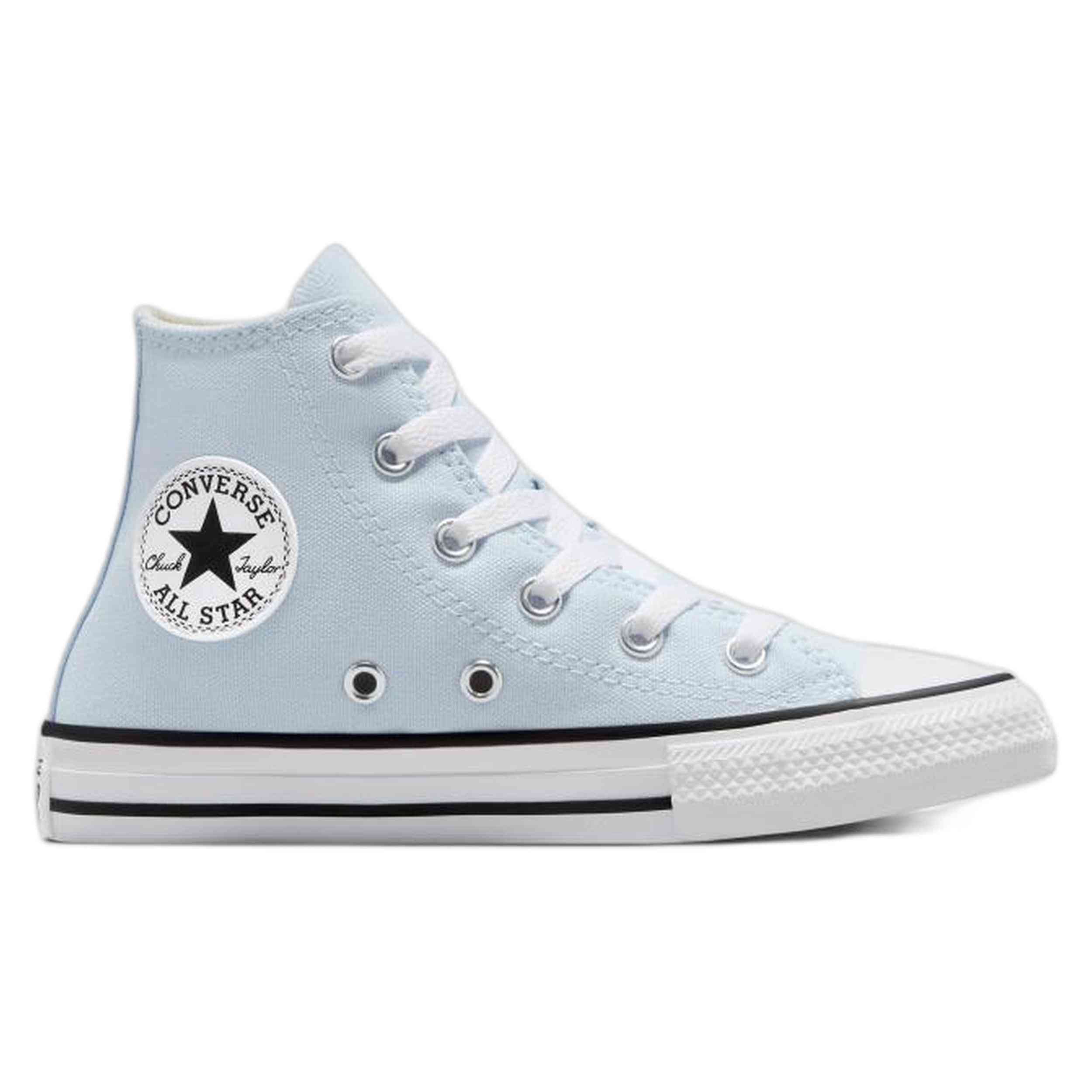 Bota Media marca Converse modelo A12637C para junior en color azul celeste