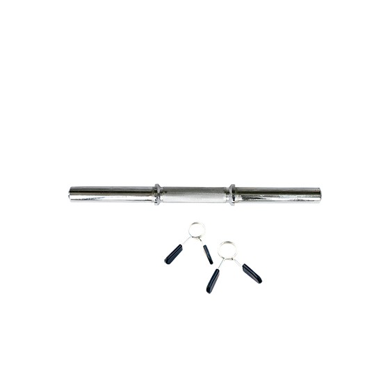 barra mancuerna 45cm con fijaciones muelle