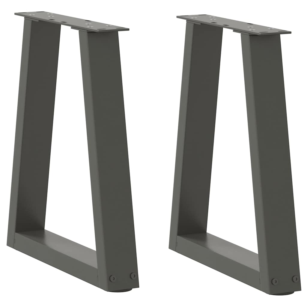 vidaXL Patas para mesa de centro en forma de V (2 unidades)  28 x (42-43,3) cm, acero