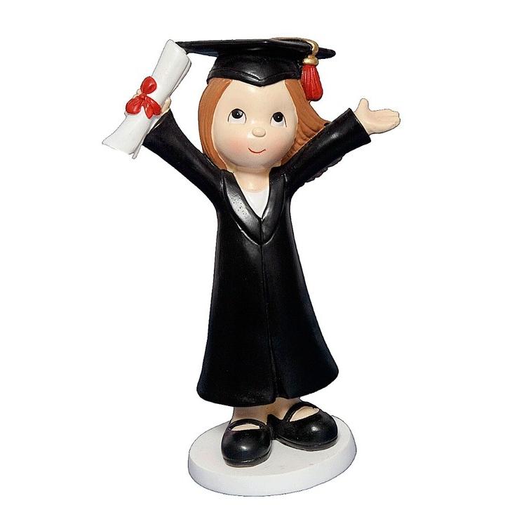 LOTE DE 10 FIGURAS NIÑA GRADUADA GRADUACIÓN - Figuras de Graduación Niñas Niños