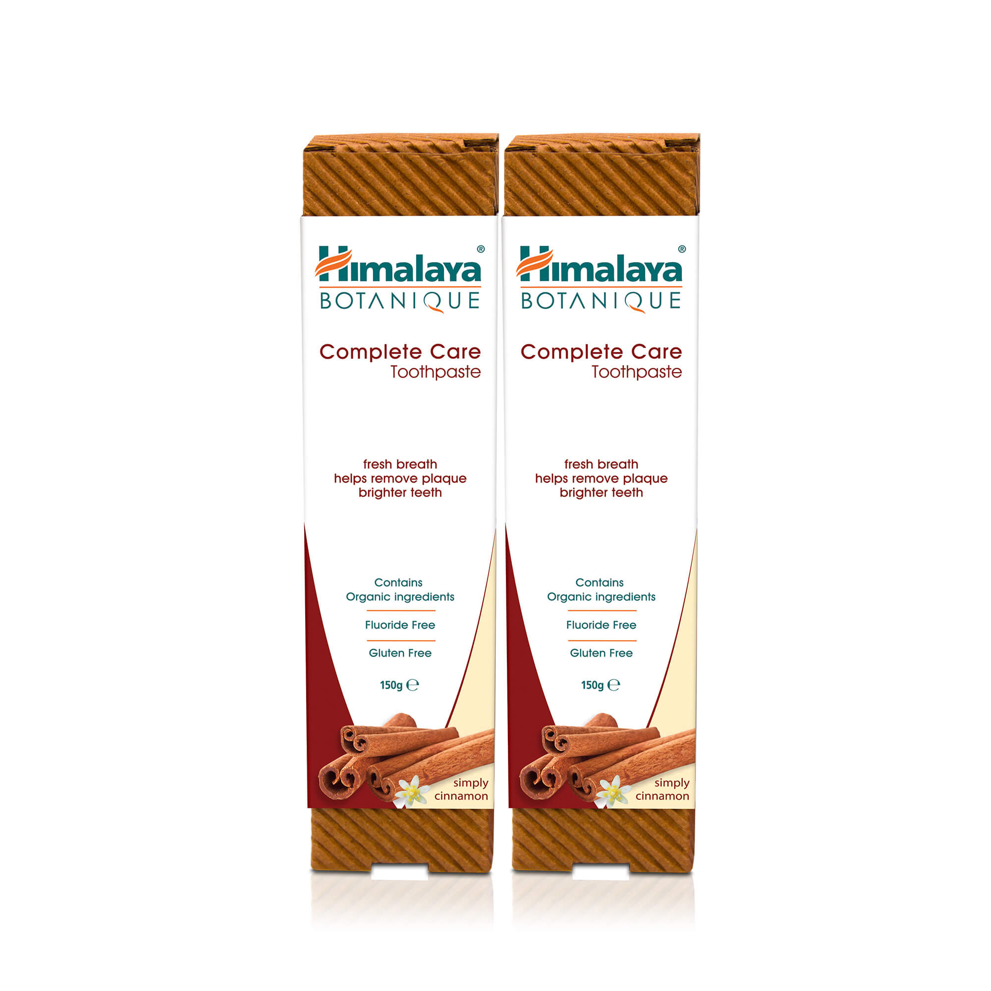 Himalaya BOTANIQUE Complete Care Toothpaste - Simply Cinnamon - 150 g (Pack of 2)