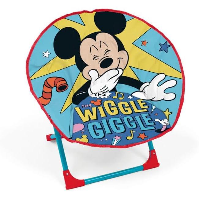 Silla Redonda Plegable, Silla para Niños, Silla para Playa, Camping, Piscina, con Sistema Anti-Plegado para Evitar que se cierre, Ligera y Resistente, Cómodo de Transportar, Silla para Peques, Silla de Dibujo Animado, Silla para Infantil