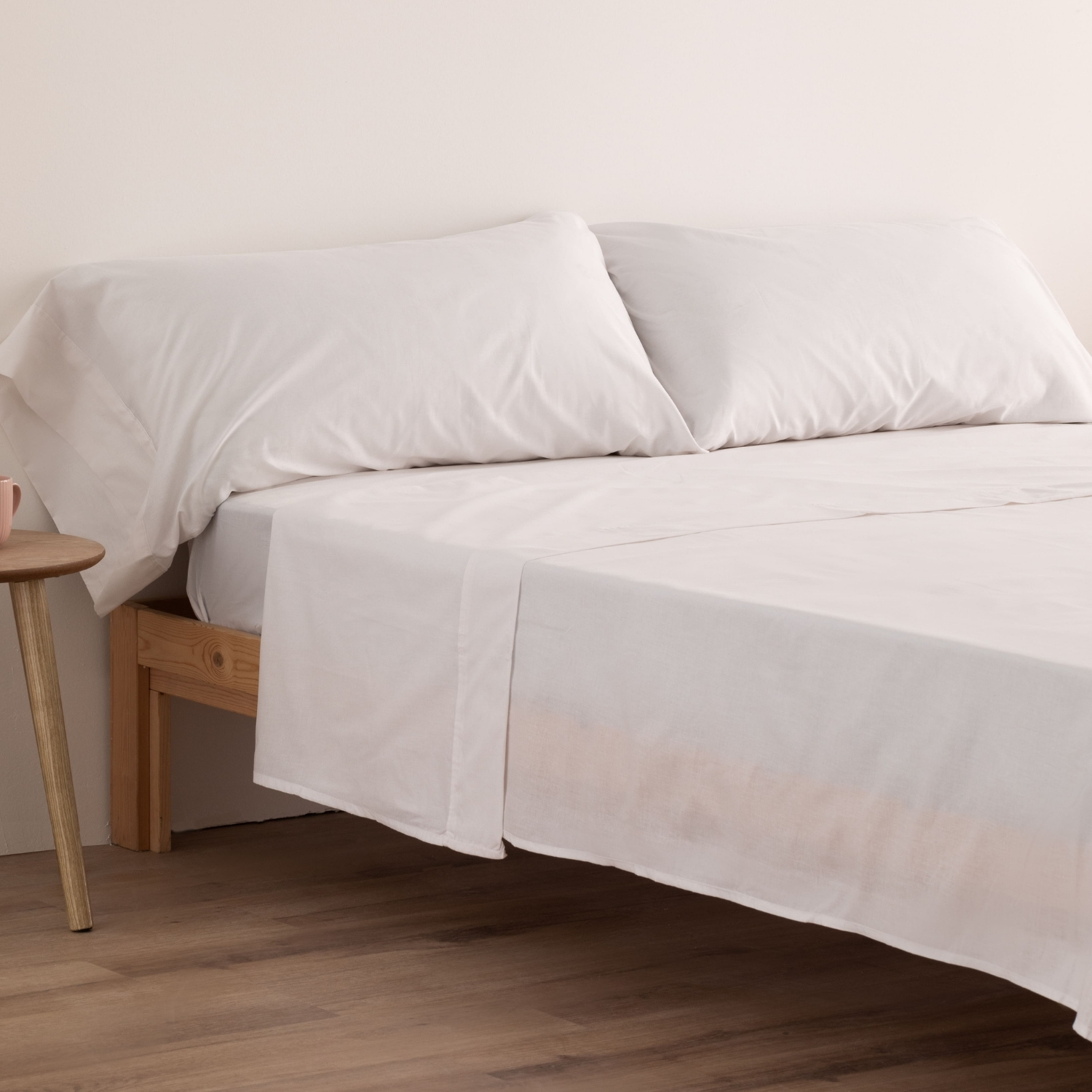Donegal Collections - Funda Almohada Lisa Design Despiece - Calidad Poly Cotton, 144 hilos - Disponible para almohadas de 70cm, 75cm, 90cm, 105cm, 135cm, 150cm, Pack 2 de 70cm y Pack 2 de 75cm