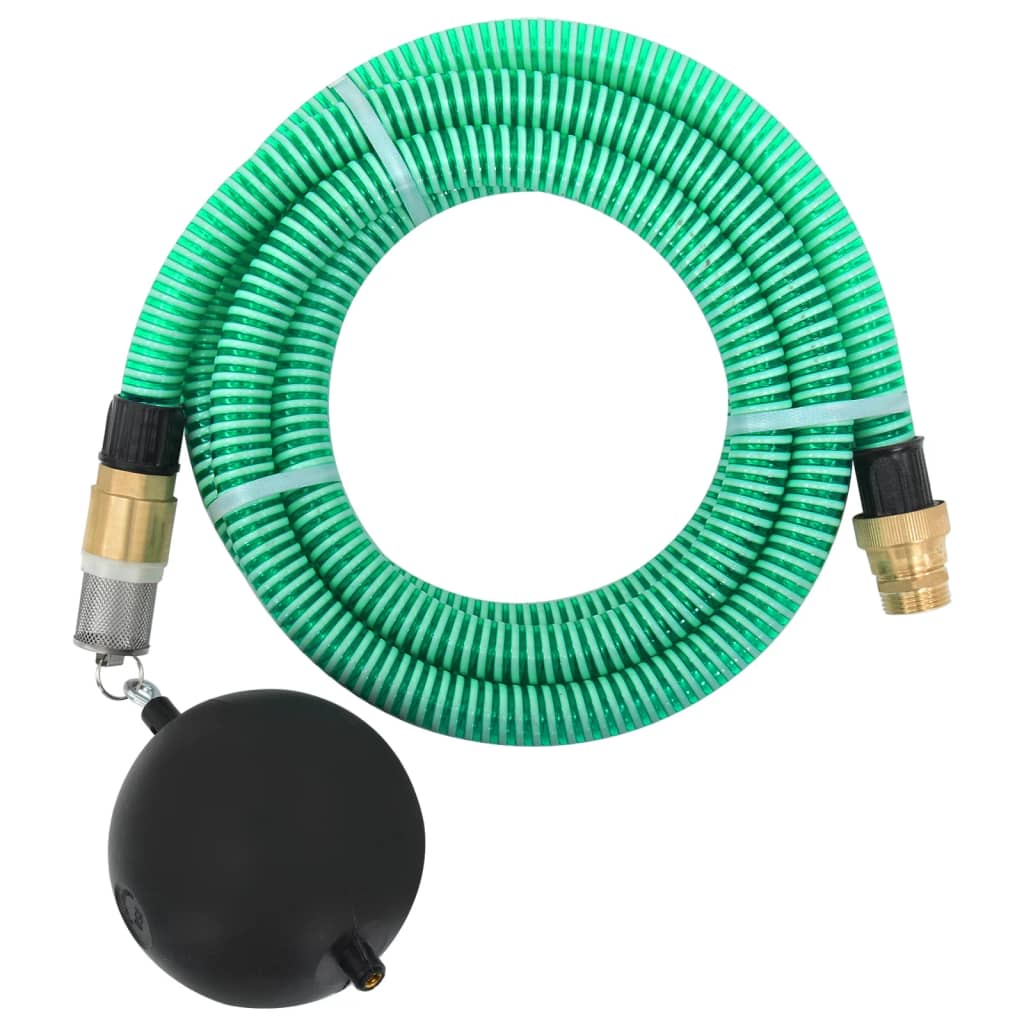 vidaXL Manguera de Succión con Conectores de Latón Herramienta Aspiración Color Negro,  Verde, y mas