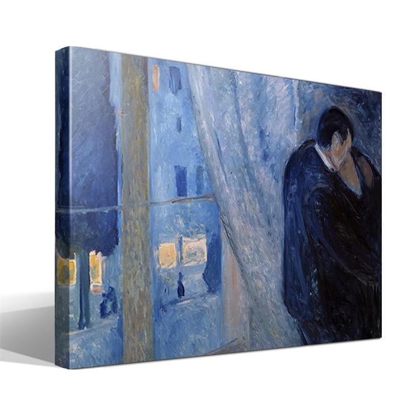 Cuadro Canvas Edvard Munch Beso en la Ventana - Alta Resolución