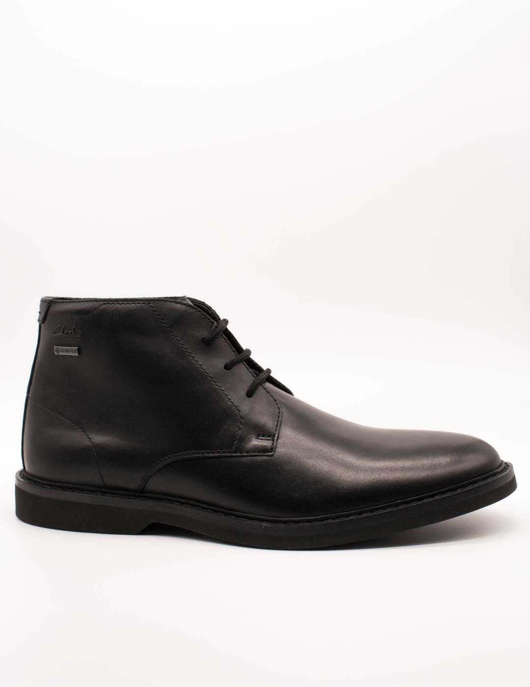 Botín Clarks 26161365 Atticus GTX Black de Hombre