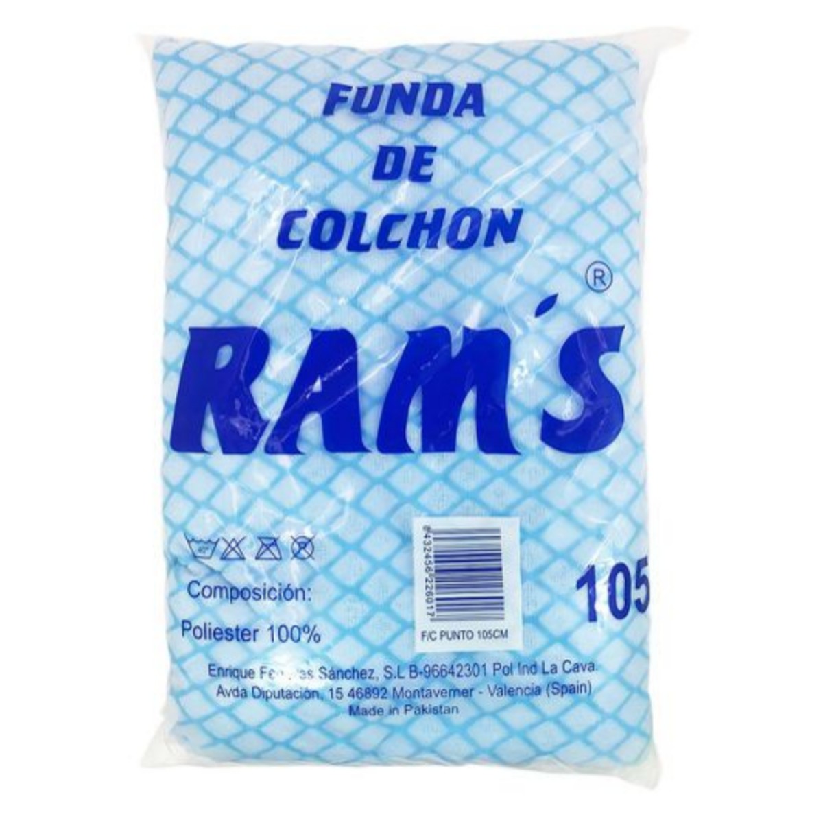 ZYLX SHOPPING – Ram's Funda de Colchón Punto Madeira 100% Poliéster | Lavable, Transpirable, Antihongos y Antiácaros con Cremallera | Protección Completa | 80/90/105/135/150 cm