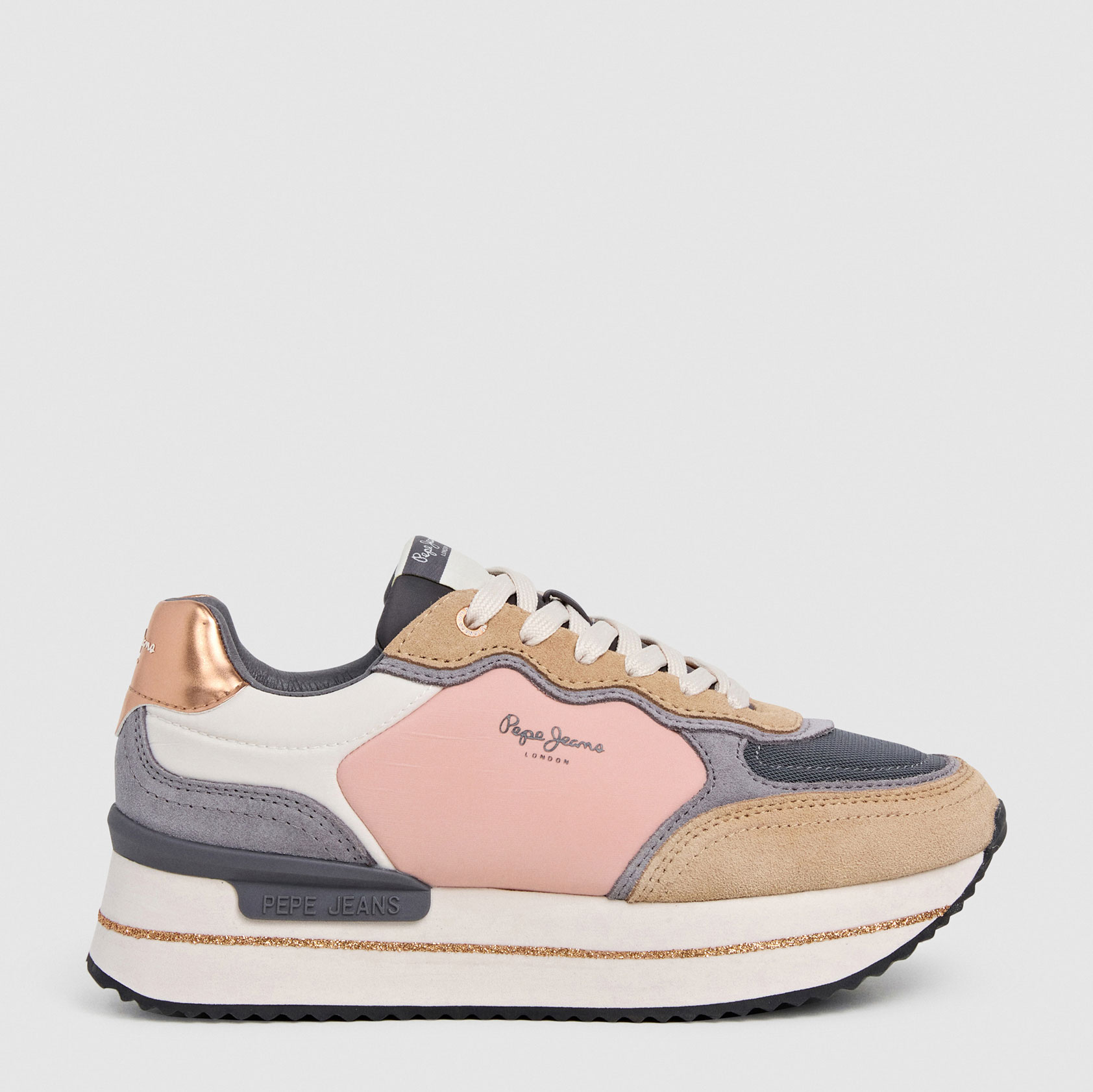 Pepe Jeans Zapatillas Rusper Glitter PLS600033-857 , para Mujer