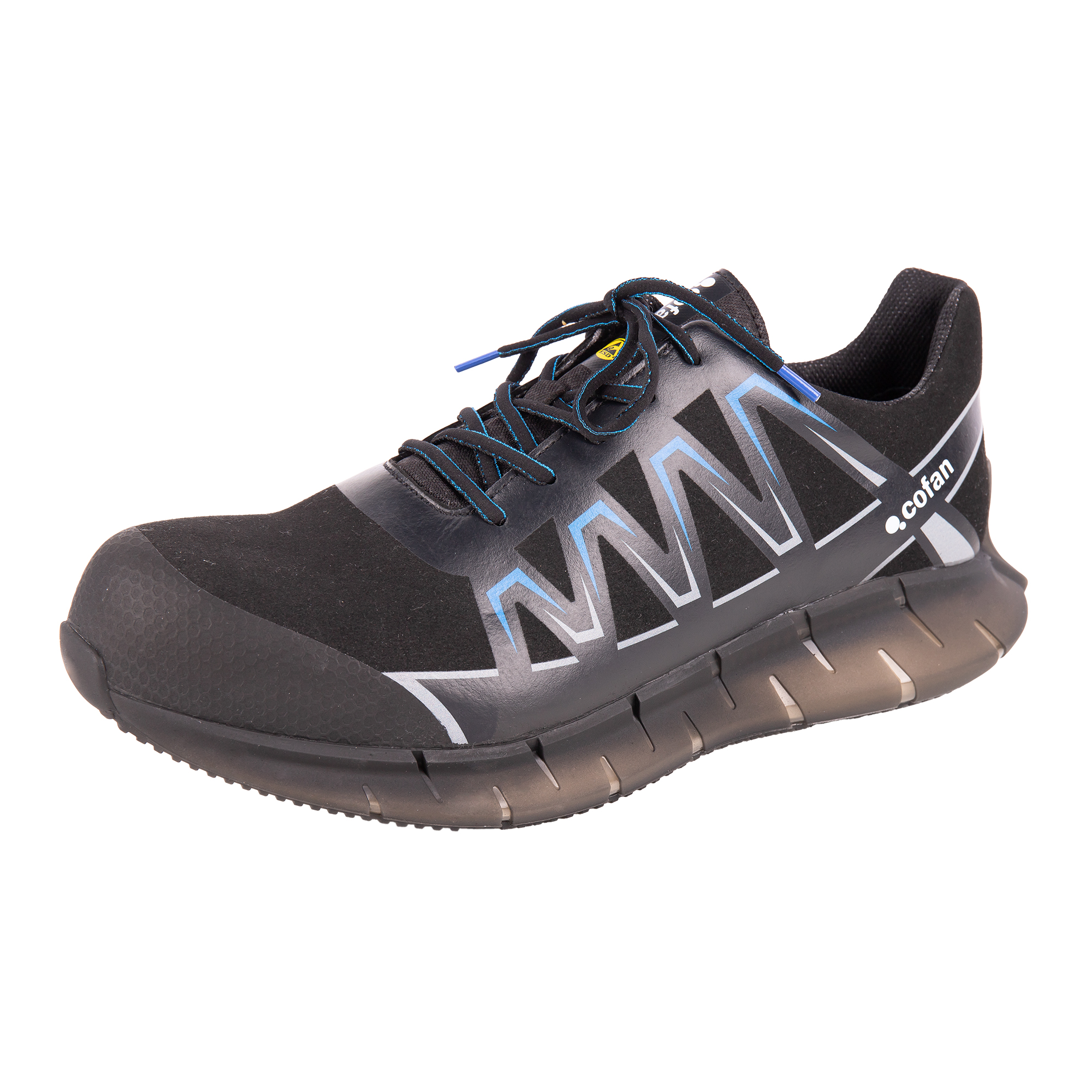 Cofan Zapato de seguridad deportivo Wings Bolt S2 PL SR | Ligero, flexible, antideslizante | Puntera de composite | Sin metal | Talla desde la 35 a la 47