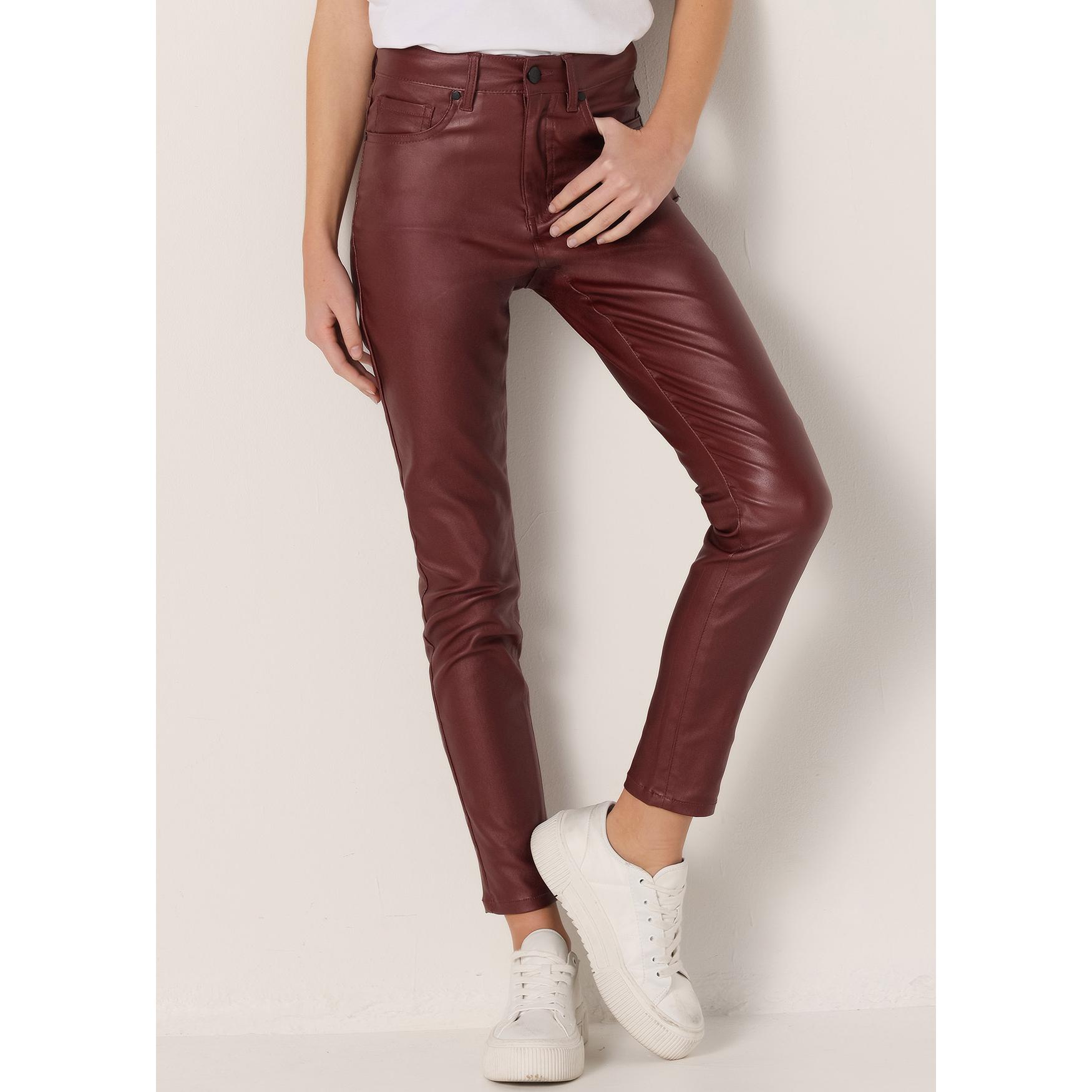 Victorio & Lucchino - Pantalon color cintura media high waist - Skinny - Tiro medio- Tallaje en Pulgadas