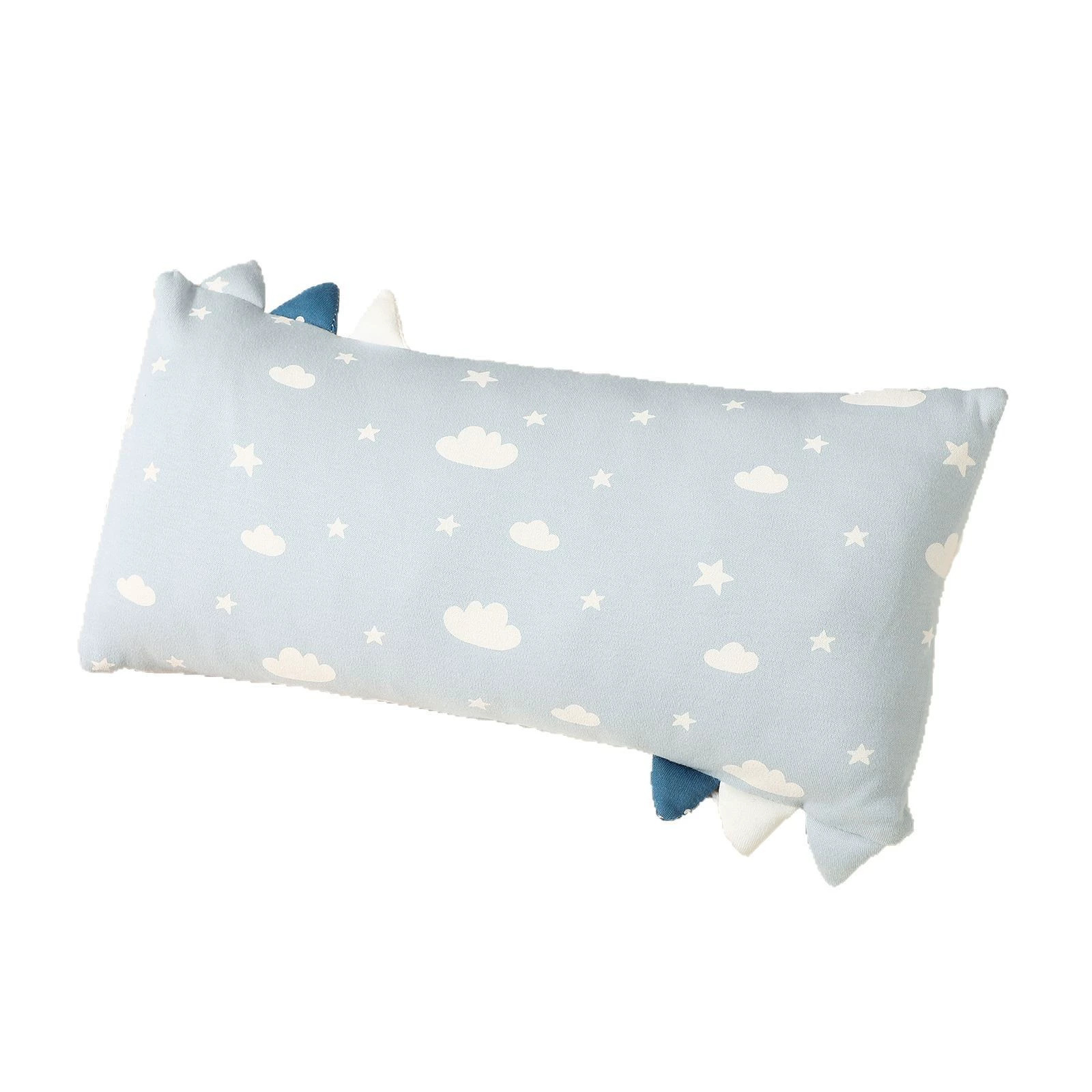 CA Almohada masticable de algodón para bebé, almohada relajante para la siesta, transpirable y agradable para la piel, almohada desmontable antisueño