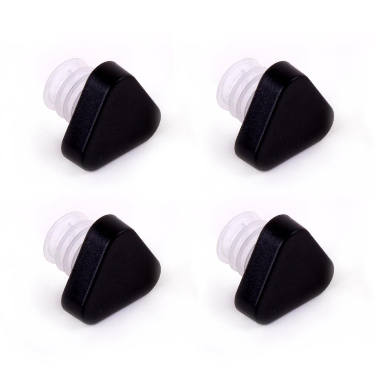 KOALA BODEGA Set 4 Tapones Antigoteo 7,5X4,5X13CM Blanco y Negro Mate Diseñado en España Material 100% saludable