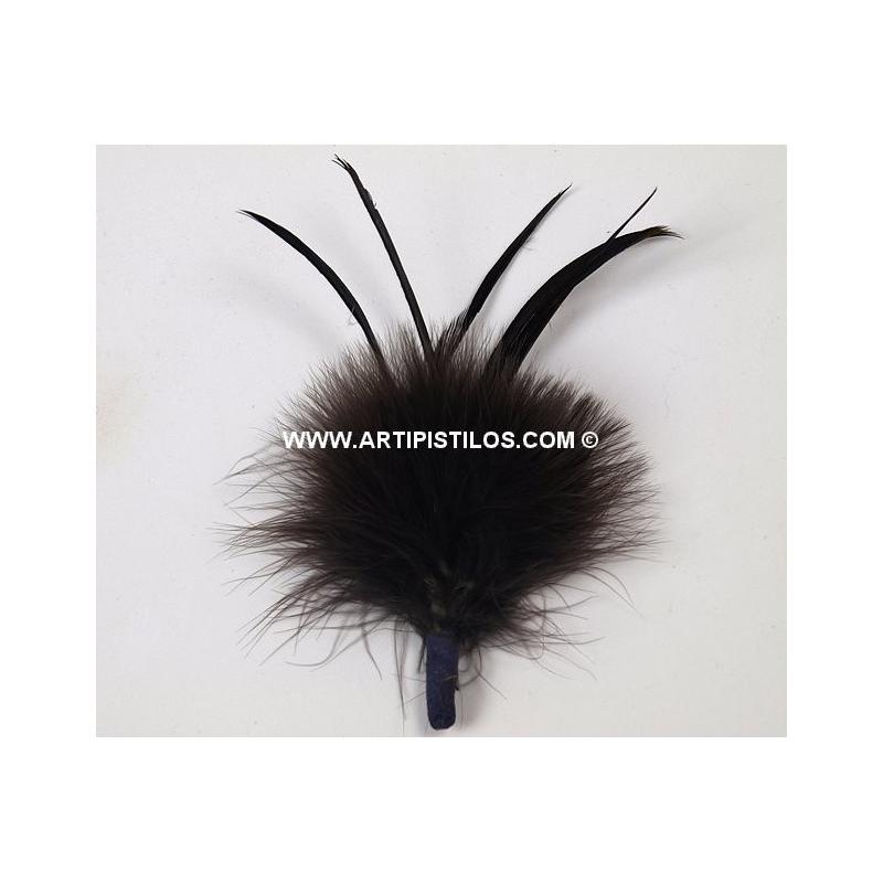 Pomo de Plumas de Marabú/Oca Elegante para Muebles y Armarios