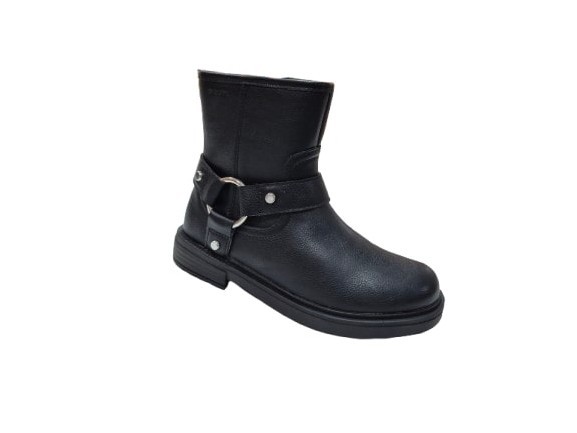 Geox - Botines para niñas con adorno J569QH, diseño elegante y cómodo, ideal para uso diario en color negro
