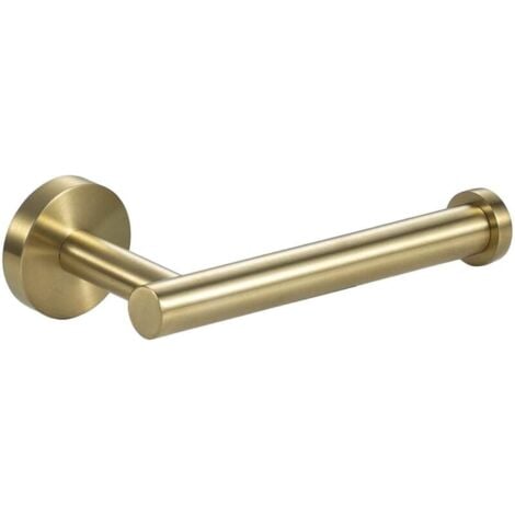 TK Portarrollos de papel higiénico dorado - Soporte de pared para baño y cocina