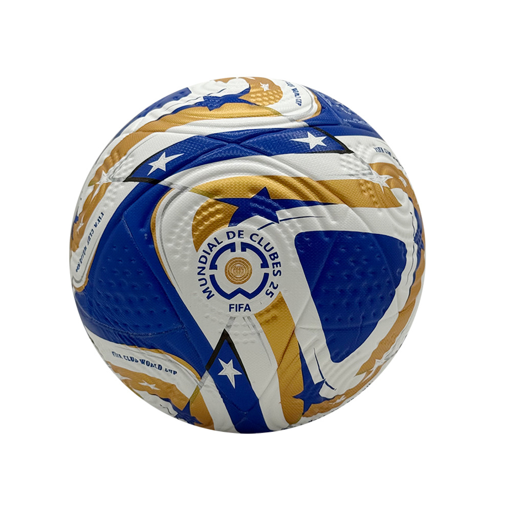 Balón de fútbol talla 5, pegado por calor, sin costuras, cubierta de PU resistente, para final de liga