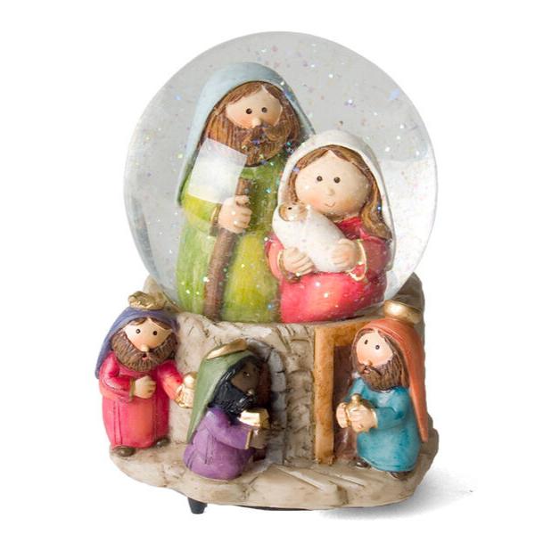Gerimport Bola agua nacimiento infantil musical 10x14cm