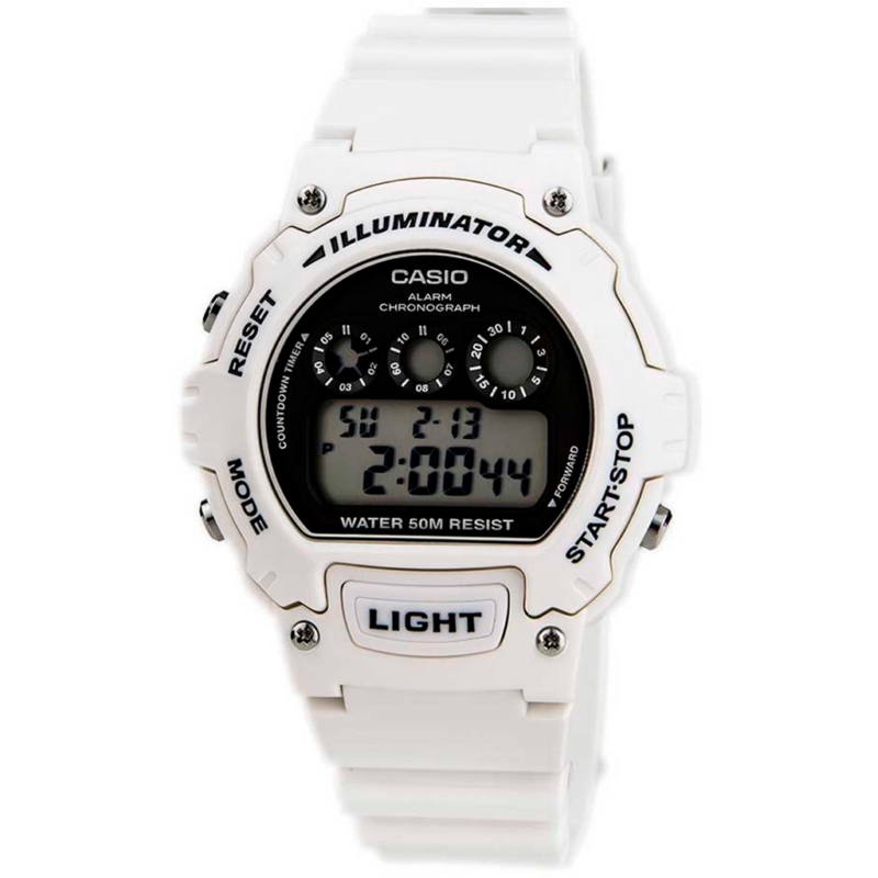 Casio  W-214hc-7avef Reloj De Pulsera Digital Para Hombre Color Blanco