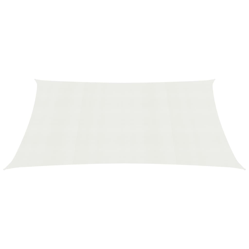 vidaXL Toldo de vela HDPE 160 g/m² 6x8 m Color Crema, Blanco,