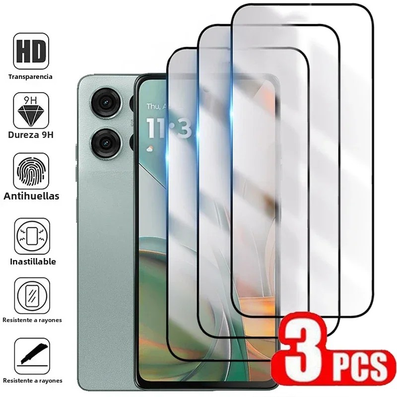 TK 3PCS Protector De Pantalla De Vidrio Templado Para Motorola Moto G75 G55 G45 G35 G73 G53 G23 G32 G72 G82 G34 G54 Anti-Scratch HD Transparente