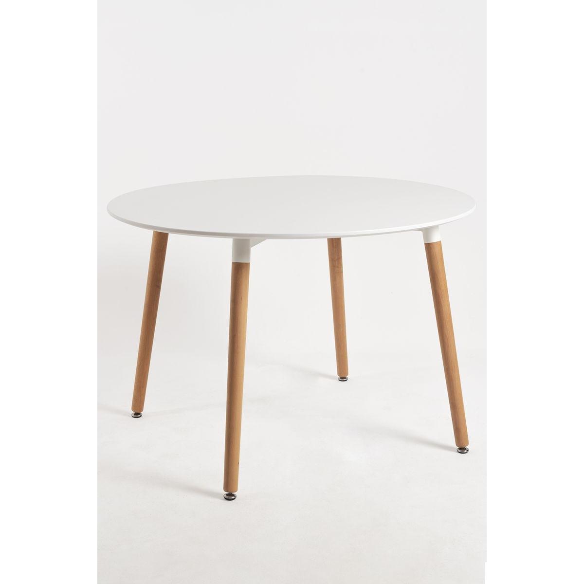 Regalos Miguel - Estilo Nórdico - Mesa Tower Redonda 100 cm Blanca