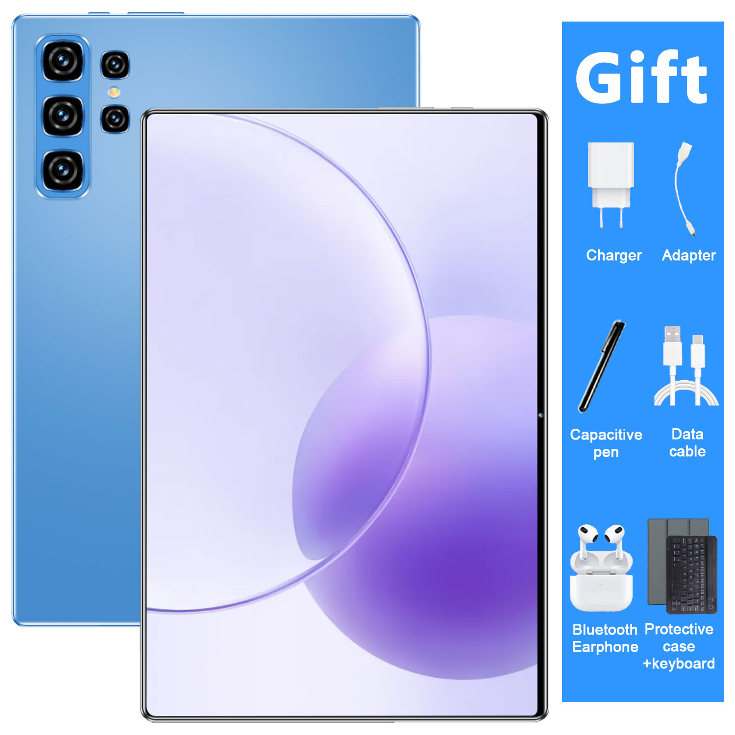 2025 Global Original New Tablet 10.36 inch Android 13 16GB+1024GB 20000mah 14 core 5G Dual SIM WIFI HD