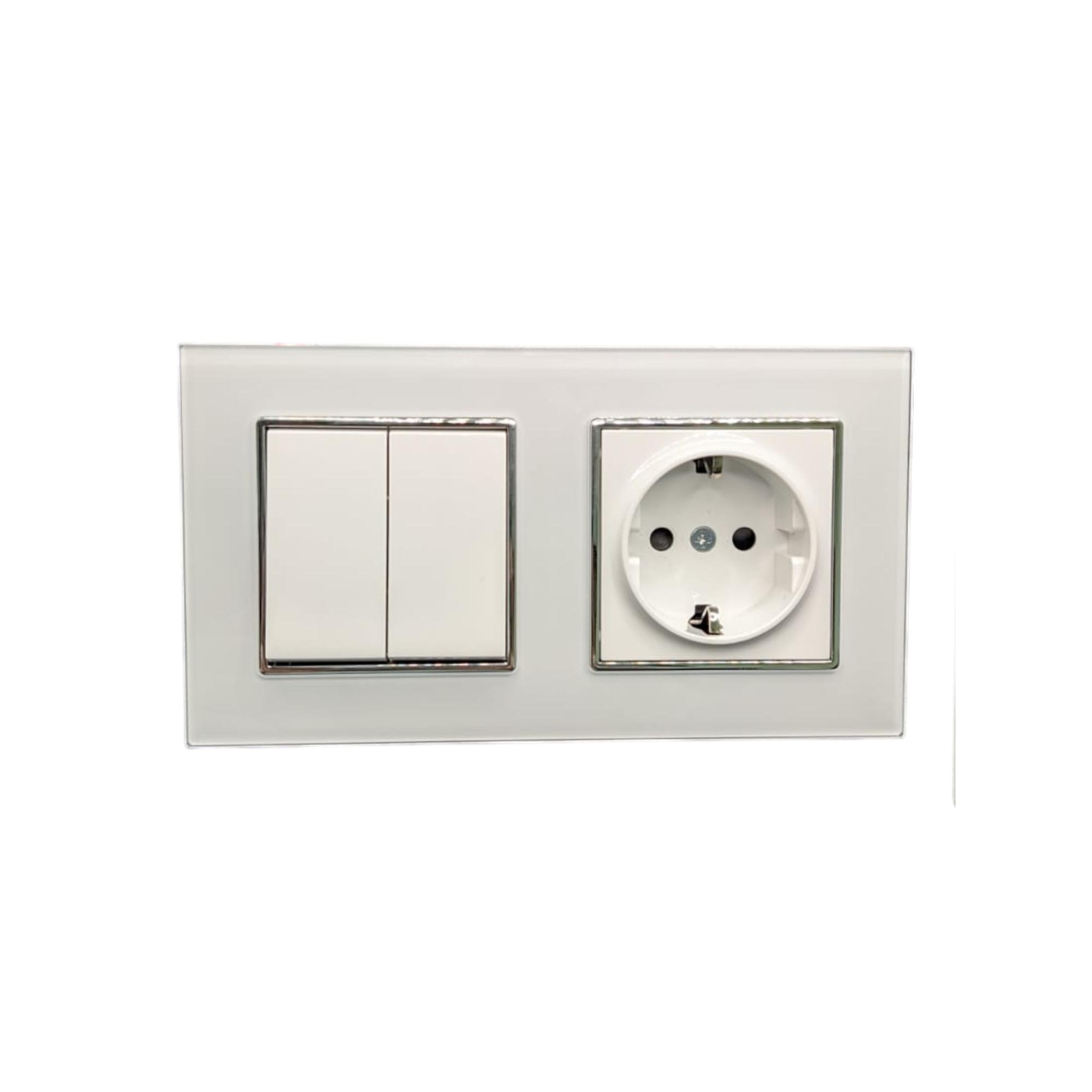 Interruptores Conmutadores Jandei - Enchufes SAT+TV y Dimmers - Montaje en Superficie - Policarbonato o Cristal Templado