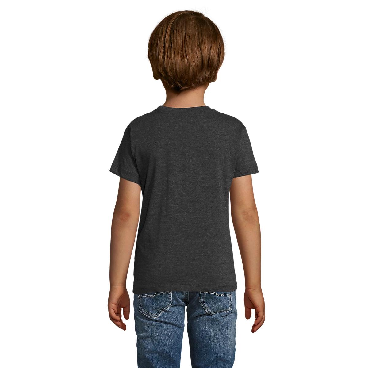 Camiseta Básica de Manga Corta SOL'S Regent Fit Kids para Niño y Niña – Camiseta Premium de Algodón, Cuello Redondo, Ajuste Moderno y Confortable para Uso Diario