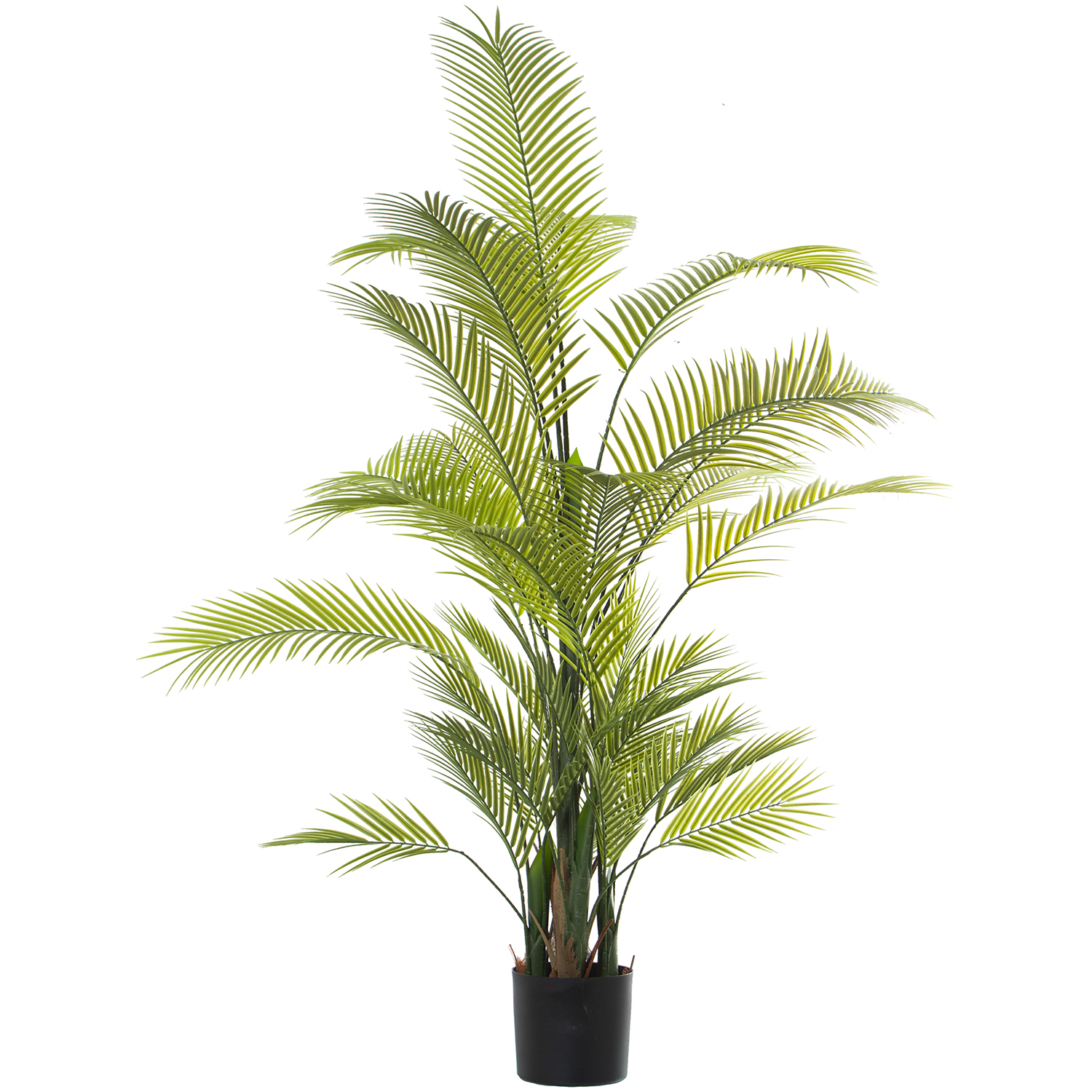 Planta artificial palmera, material acrílico, melamina, plástico, color verde, medidas 110x180 cm Fijalo