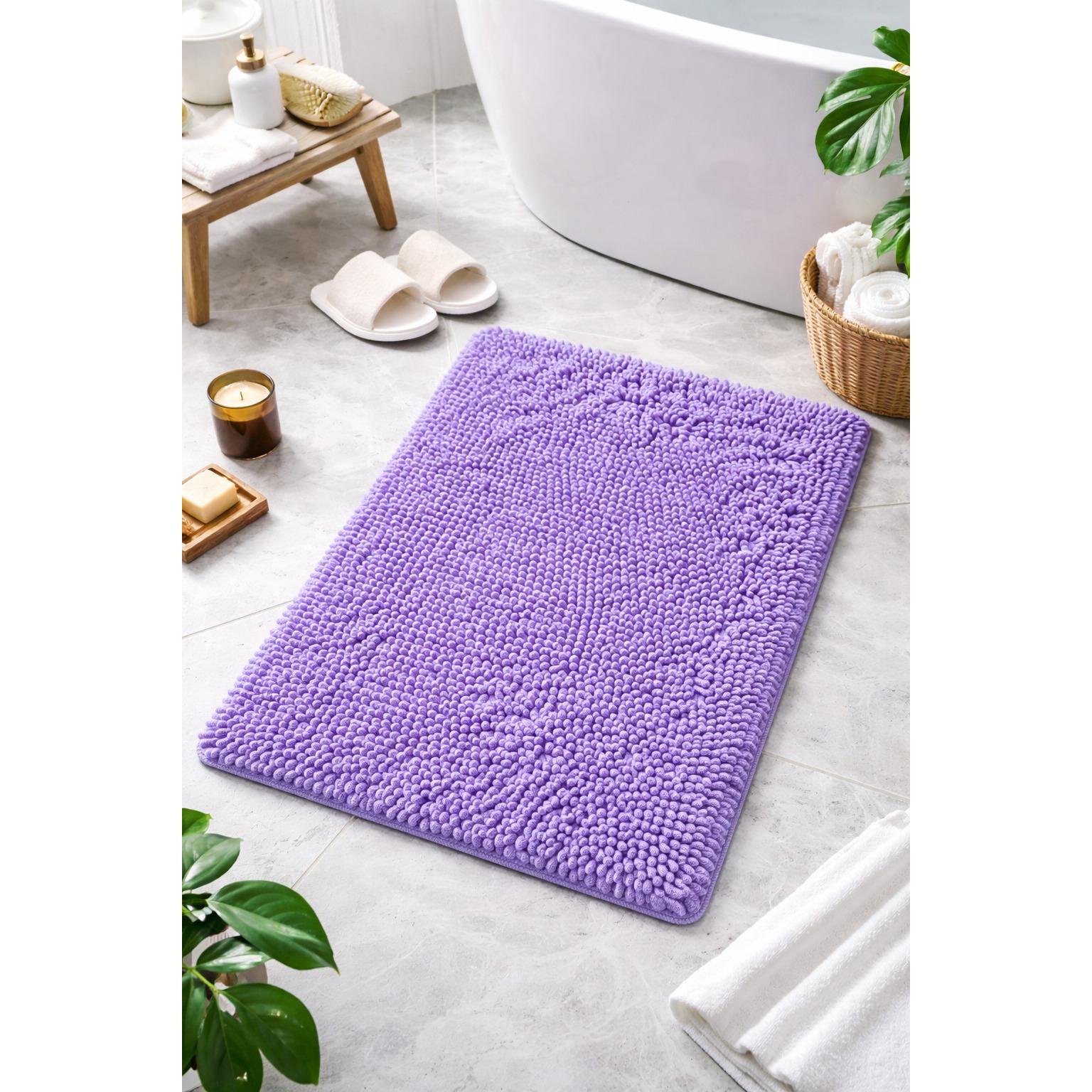 Alfombra de baño antideslizante de 40x60 cm, con excelente capacidad de absorción y secado rápido, diseño ergonómico y no deslizable, ideal para uso en baños, duchas y zonas húmedas del hogar