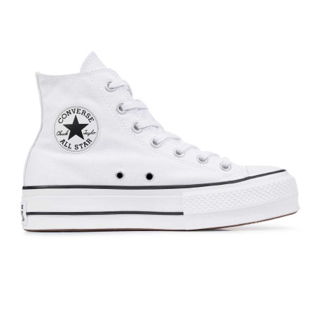 Zapatillas Converse Chuck Taylor All Star Platform High Top Blancas Plataforma Mujer 560846C