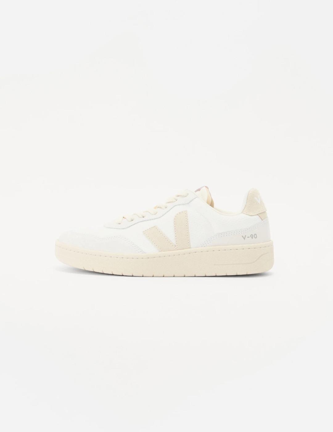 VEJA ZAPATILLA V 90 WHITE PIERRE