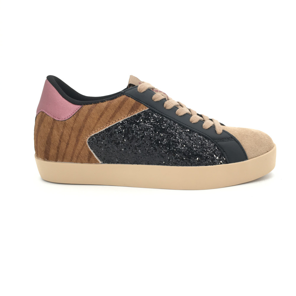 Deportivo Gioseppo para mujer, mod.77009, Deportivo Gioseppo glitter plantilla extraíble